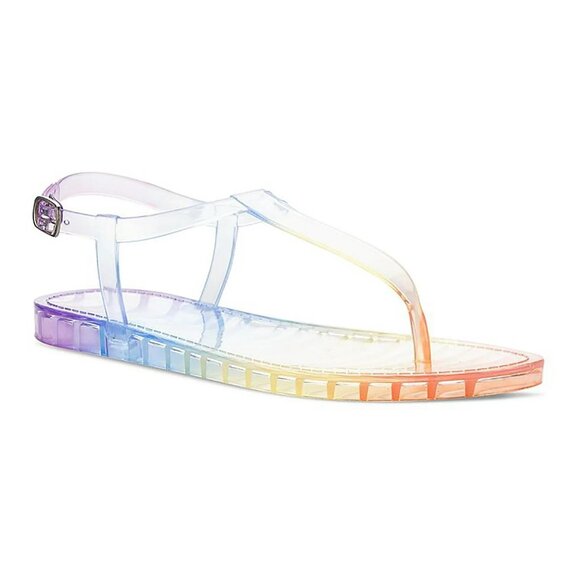Sun + Stone Womens Thong Slingback Jelly Sandals - Picture 1 of 3